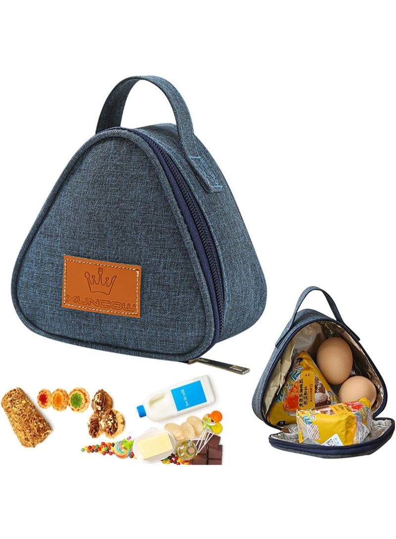 Thermal Lunch Bag Lightweight S22 20×12 cm – Insulated Aluminum Foil Lined Food Storage Bag for Hot & Cold Meals – Portable and Waterproof with Smooth Zipper – Ideal for School, Office, Travel- Blue - Image 1